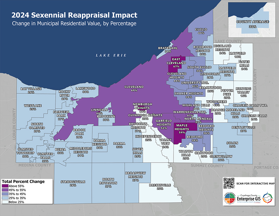Appraisal map of Cuyahoga County