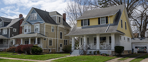 ResidentialNeighborhood houses in a residential neighborhood